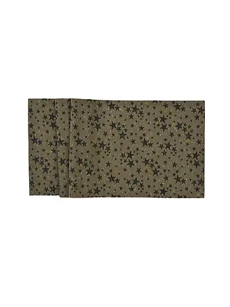 SANDER | Weichnachts Tischläufer 50x140cm STELLE D'ORO Taupe | braun